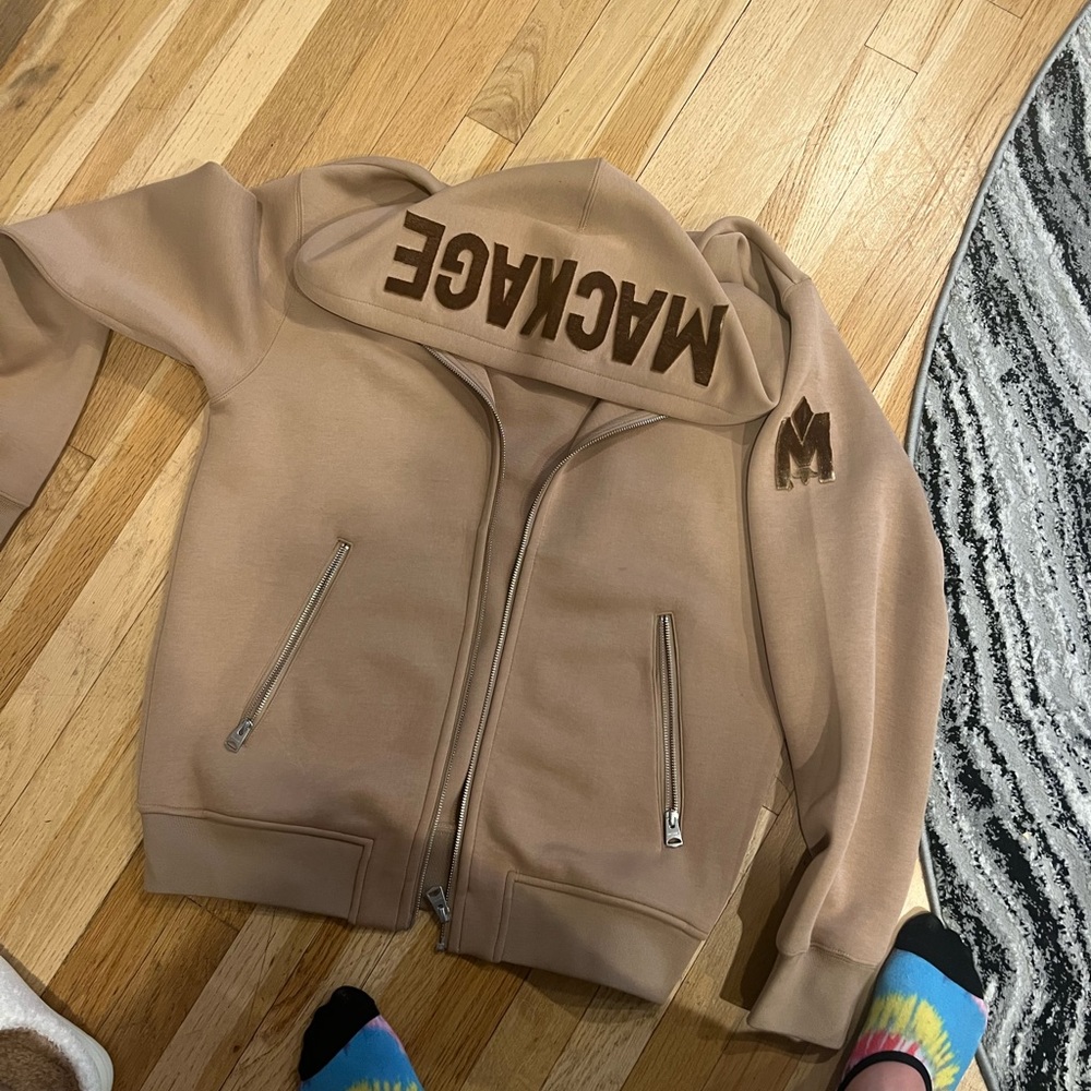 KRYS Zip-up with velvet embroidery